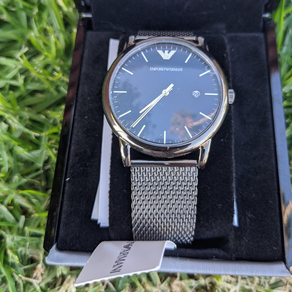 Emporio Armani Quartz Blue Dial Men's Watch - Picture 6 of 13